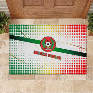 Guinea Bissau Rubber Doormat White Green Red Gradient - African Pride