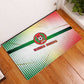 Guinea Bissau Rubber Doormat White Green Red Gradient - African Pride