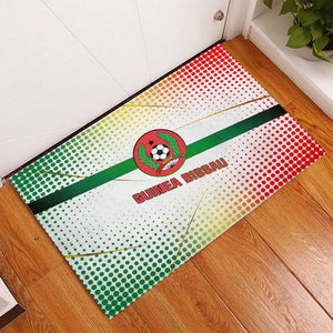 Guinea Bissau Rubber Doormat White Green Red Gradient - African Pride
