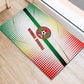 Guinea Bissau Rubber Doormat White Green Red Gradient - African Pride