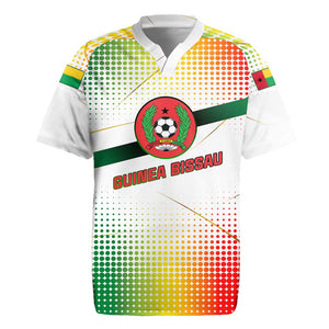 Guinea Bissau Rugby Jersey White Green Red Gradient - African Pride