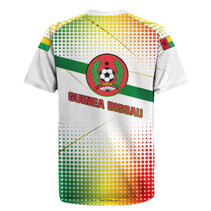 Guinea Bissau Rugby Jersey White Green Red Gradient - African Pride