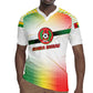Guinea Bissau Rugby Jersey White Green Red Gradient - African Pride