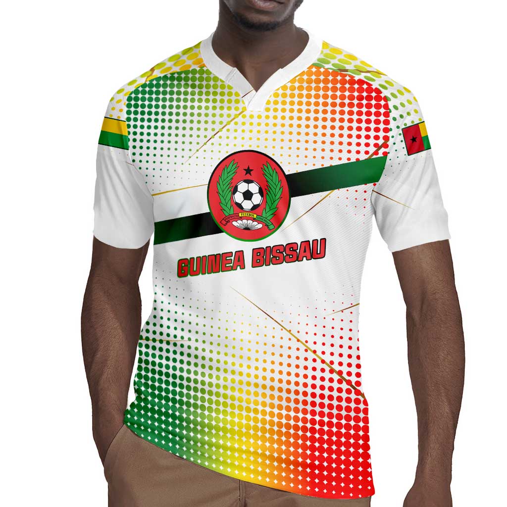 Guinea Bissau Rugby Jersey White Green Red Gradient - African Pride