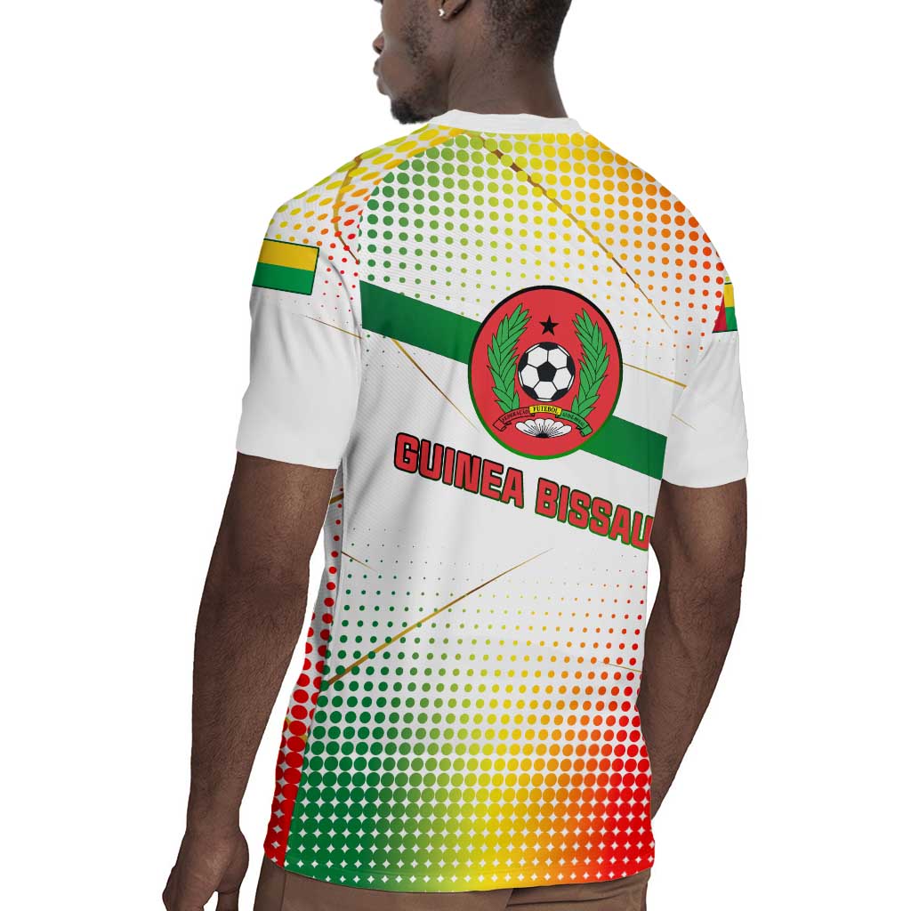 Guinea Bissau Rugby Jersey White Green Red Gradient - African Pride