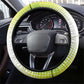 Guinea Bissau Steering Wheel Cover White Green Red Gradient - African Pride