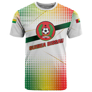 Guinea Bissau T shirt White Green Red Gradient - African Pride