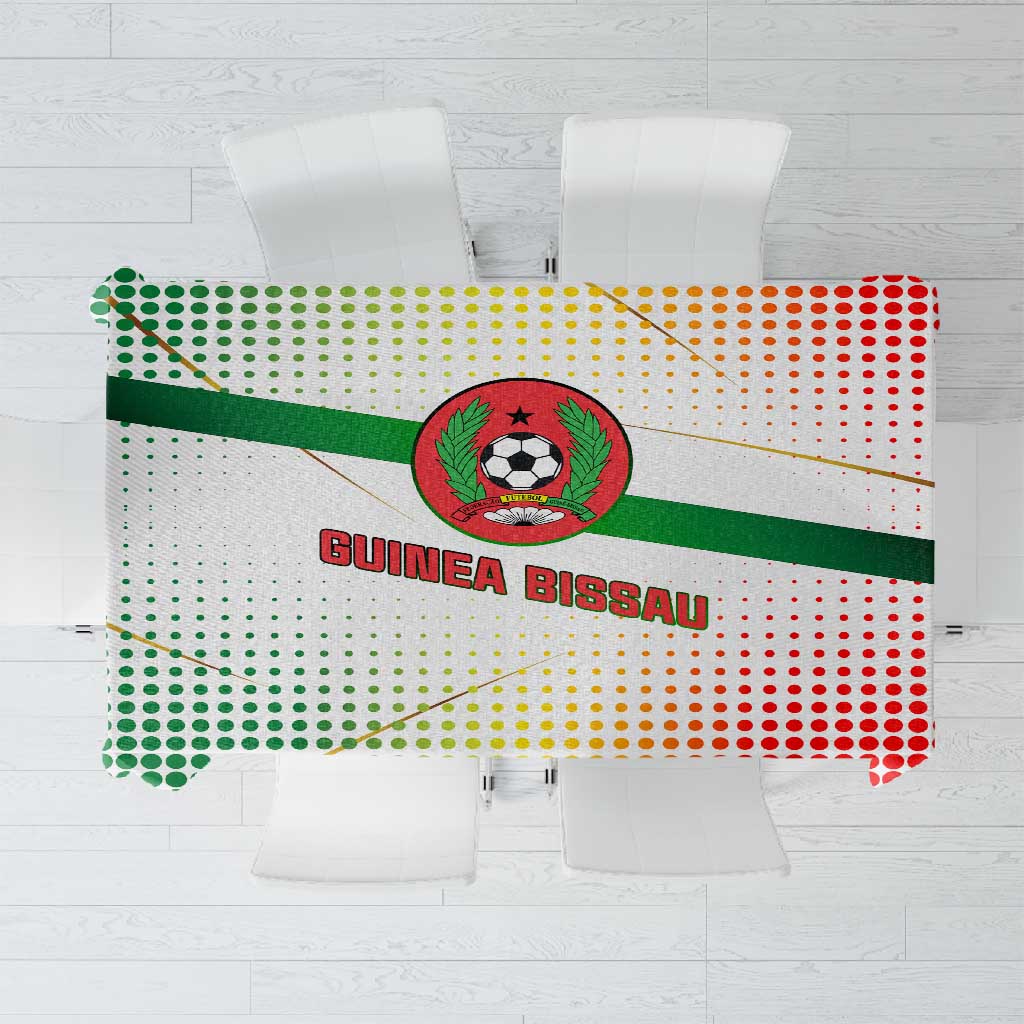 Guinea Bissau Tablecloth White Green Red Gradient - African Pride