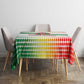 Guinea Bissau Tablecloth White Green Red Gradient - African Pride