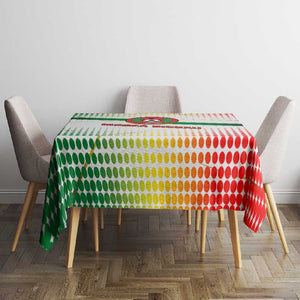 Guinea Bissau Tablecloth White Green Red Gradient - African Pride