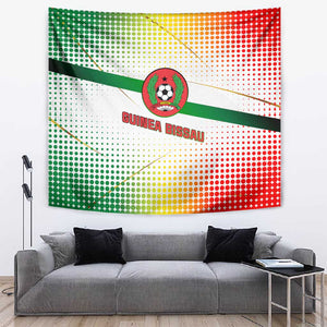 Guinea Bissau Tapestry White Green Red Gradient - African Pride