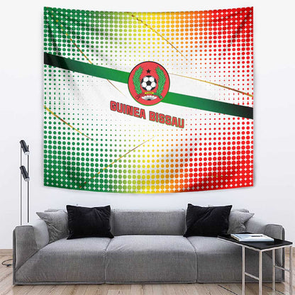 Guinea Bissau Tapestry White Green Red Gradient - African Pride
