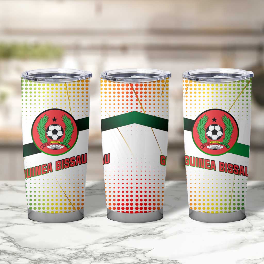 Guinea Bissau Tumbler Cup White Green Red Gradient - African Pride