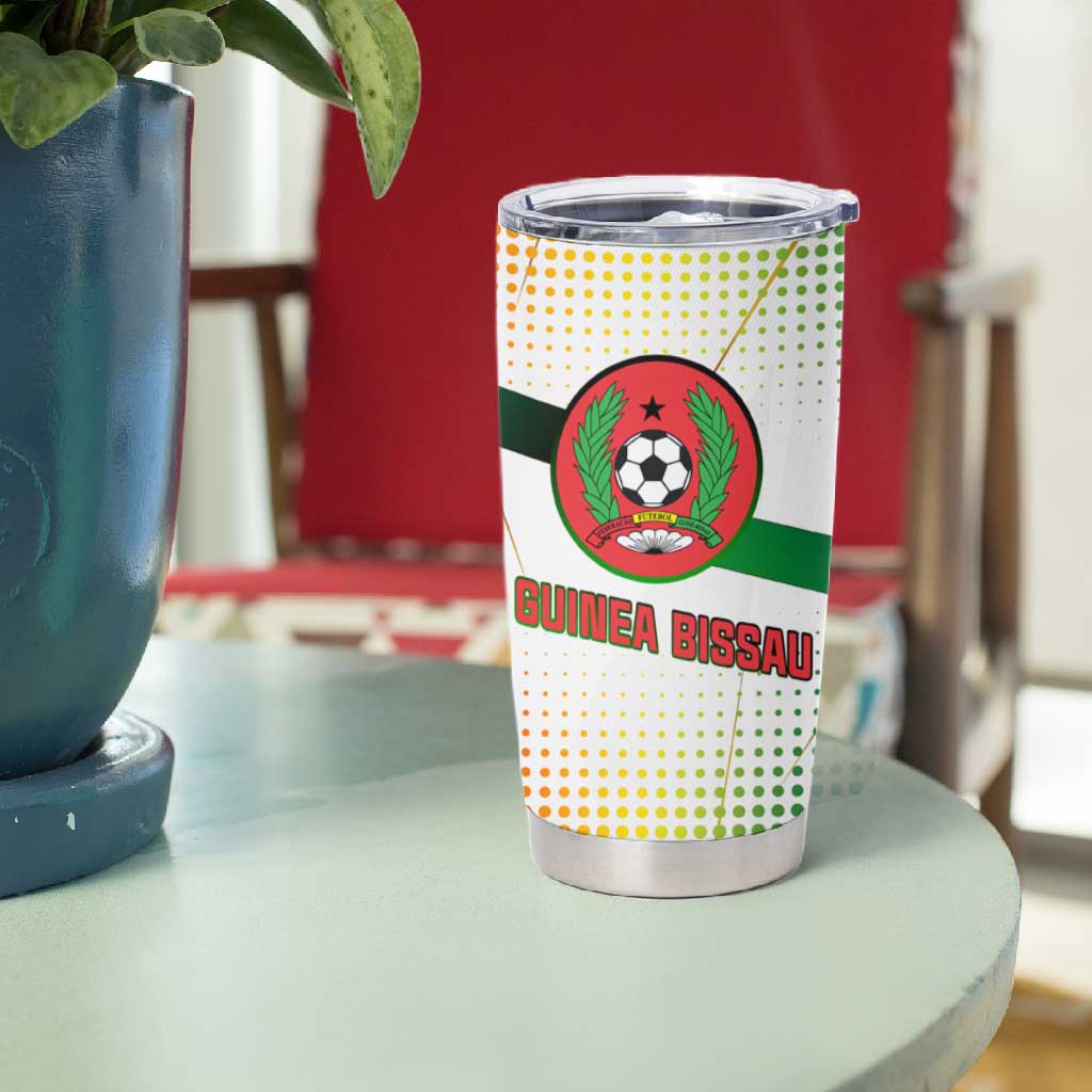 Guinea Bissau Tumbler Cup White Green Red Gradient - African Pride