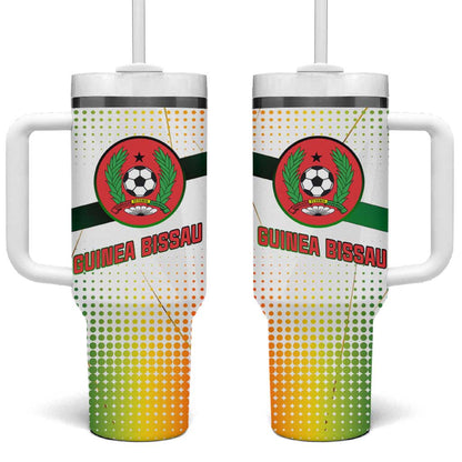 Guinea Bissau Tumbler With Handle White Green Red Gradient - African Pride
