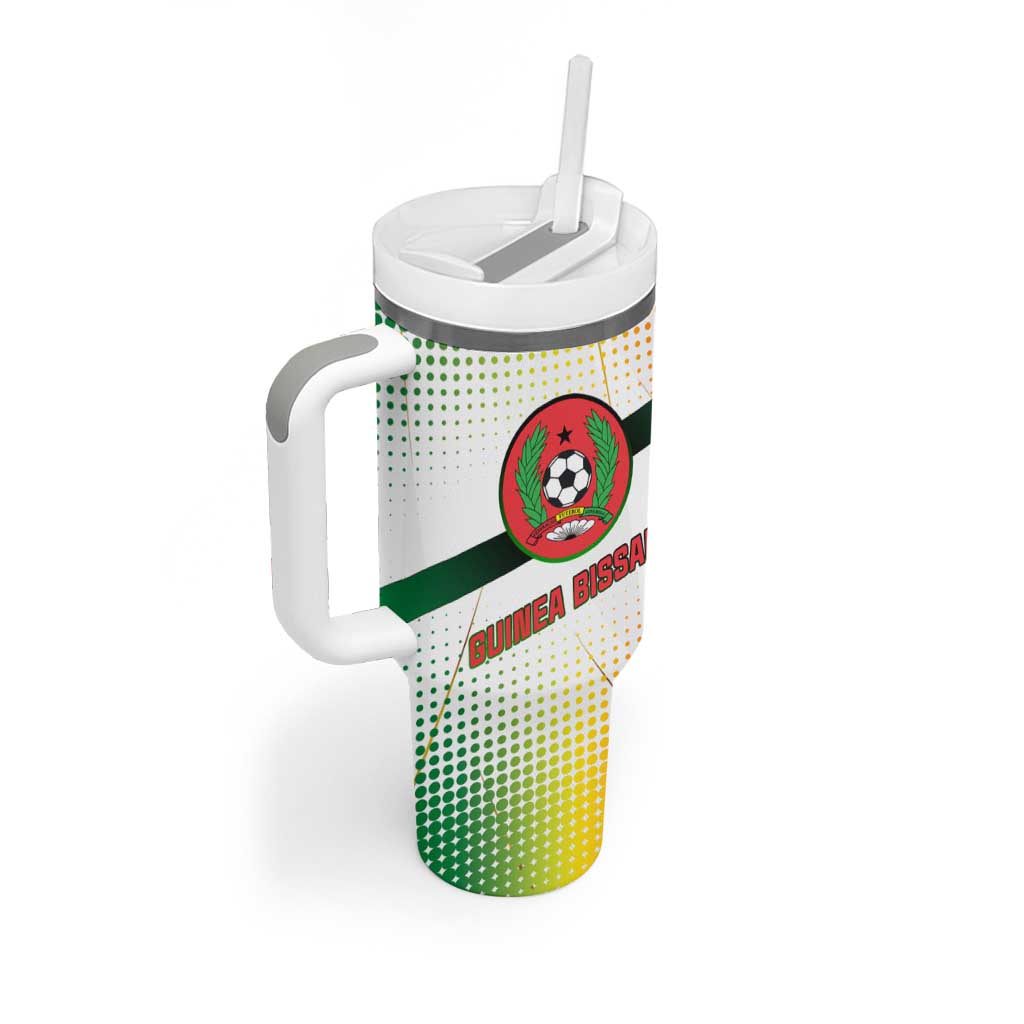 Guinea Bissau Tumbler With Handle White Green Red Gradient - African Pride