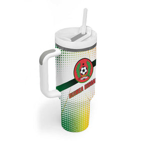 Guinea Bissau Tumbler With Handle White Green Red Gradient - African Pride