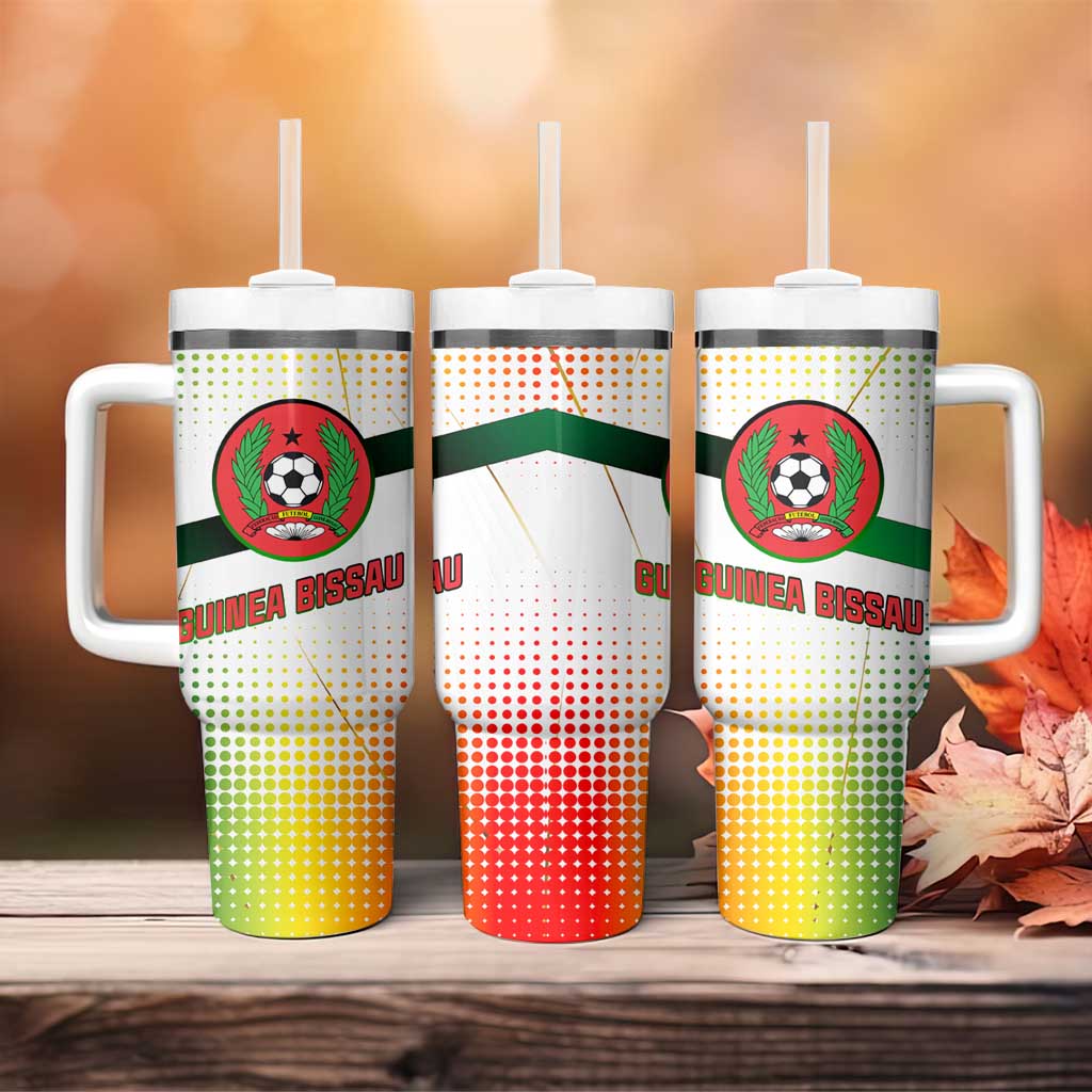 Guinea Bissau Tumbler With Handle White Green Red Gradient - African Pride