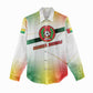 Guinea Bissau Women Casual Shirt White Green Red Gradient - African Pride