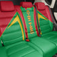 Guinea Bissau Back Car Seat Cover Red Green Yellow Stripe Design and Black Star - African Pride