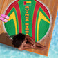 Guinea Bissau Beach Blanket Red Green Yellow Stripe Design and Black Star - African Pride