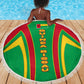 Guinea Bissau Beach Blanket Red Green Yellow Stripe Design and Black Star - African Pride