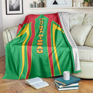 Guinea Bissau Blanket Red Green Yellow Stripe Design and Black Star - African Pride