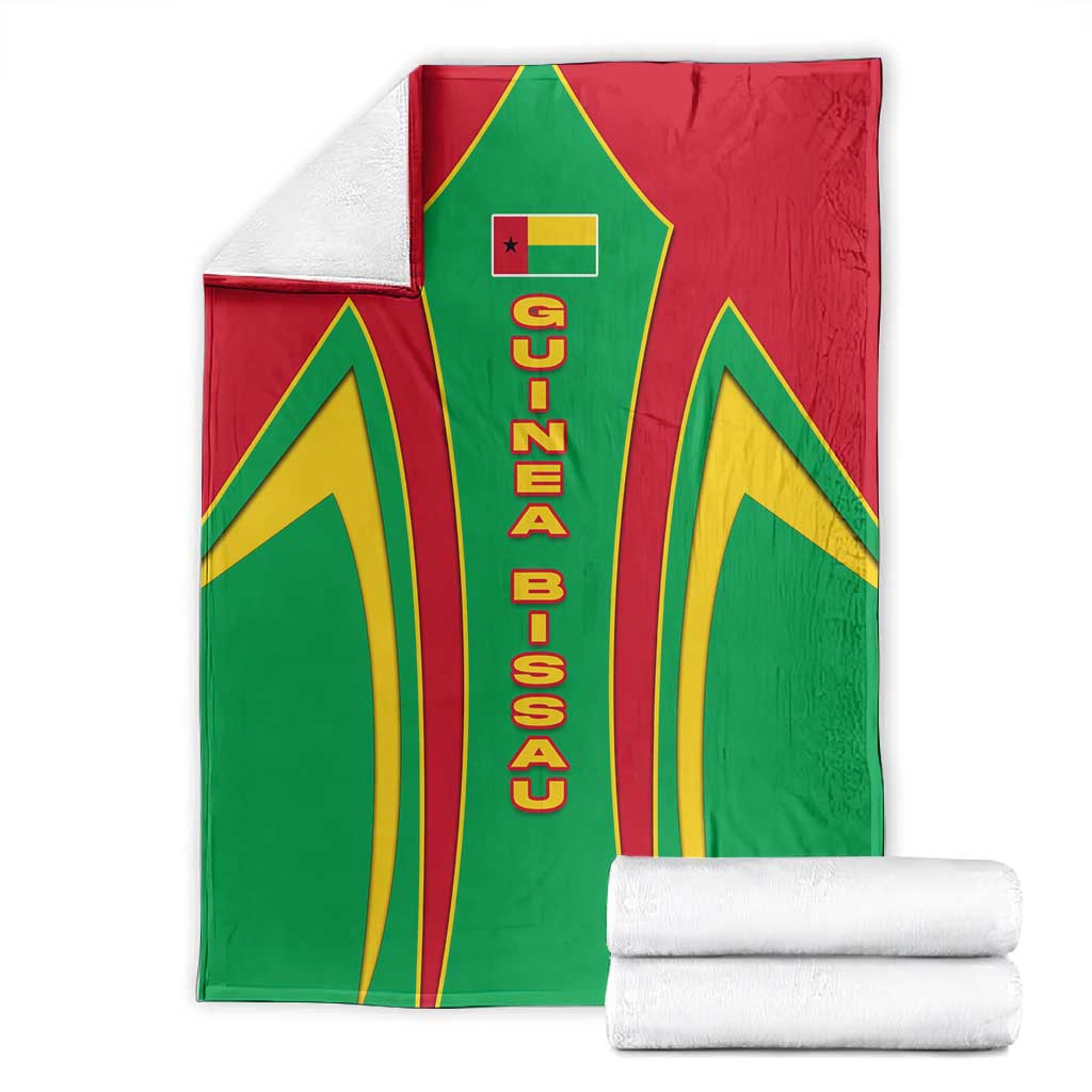 Guinea Bissau Blanket Red Green Yellow Stripe Design and Black Star - African Pride