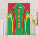 Guinea Bissau Canvas Wall Art Red Green Yellow Stripe Design and Black Star - African Pride