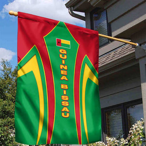 Guinea Bissau Garden Flag Red Green Yellow Stripe Design and Black Star - African Pride