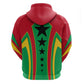 Guinea Bissau Hoodie Red Green Yellow Stripe Design and Black Star - African Pride
