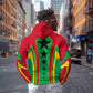 Guinea Bissau Hoodie Red Green Yellow Stripe Design and Black Star - African Pride
