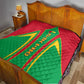 Guinea Bissau Quilt Red Green Yellow Stripe Design and Black Star - African Pride
