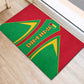 Guinea Bissau Rubber Doormat Red Green Yellow Stripe Design and Black Star - African Pride