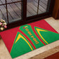 Guinea Bissau Rubber Doormat Red Green Yellow Stripe Design and Black Star - African Pride