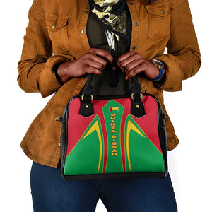 Guinea Bissau Shoulder Handbag Red Green Yellow Stripe Design and Black Star - African Pride