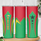 Guinea Bissau Skinny Tumbler Red Green Yellow Stripe Design and Black Star - African Pride