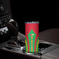 Guinea Bissau Skinny Tumbler Red Green Yellow Stripe Design and Black Star - African Pride