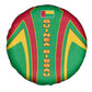 Guinea Bissau Spare Tire Cover Red Green Yellow Stripe Design and Black Star - African Pride