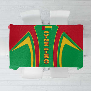 Guinea Bissau Tablecloth Red Green Yellow Stripe Design and Black Star - African Pride