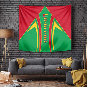 Guinea Bissau Tapestry Red Green Yellow Stripe Design and Black Star - African Pride