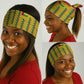 Guinea Bissau Neck Gaiter Yellow Tribal Geometric Design and National Flag - African Pride