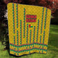 Guinea Bissau Quilt Yellow Tribal Geometric Design and National Flag - African Pride