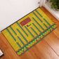 Guinea Bissau Rubber Doormat Yellow Tribal Geometric Design and National Flag - African Pride