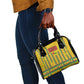 Guinea Bissau Shoulder Handbag Yellow Tribal Geometric Design and National Flag - African Pride