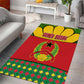 Guinea Bissau Area Rug Red Yellow Green Geometric - African Pride