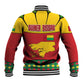 Guinea Bissau Baseball Jacket Red Yellow Green Geometric - African Pride