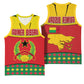 Guinea Bissau Basketball Jersey Red Yellow Green Geometric - African Pride