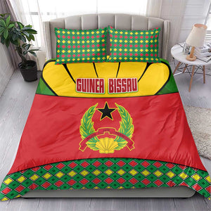 Guinea Bissau Bedding Set Red Yellow Green Geometric - African Pride