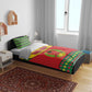 Guinea Bissau Bedding Set Red Yellow Green Geometric - African Pride